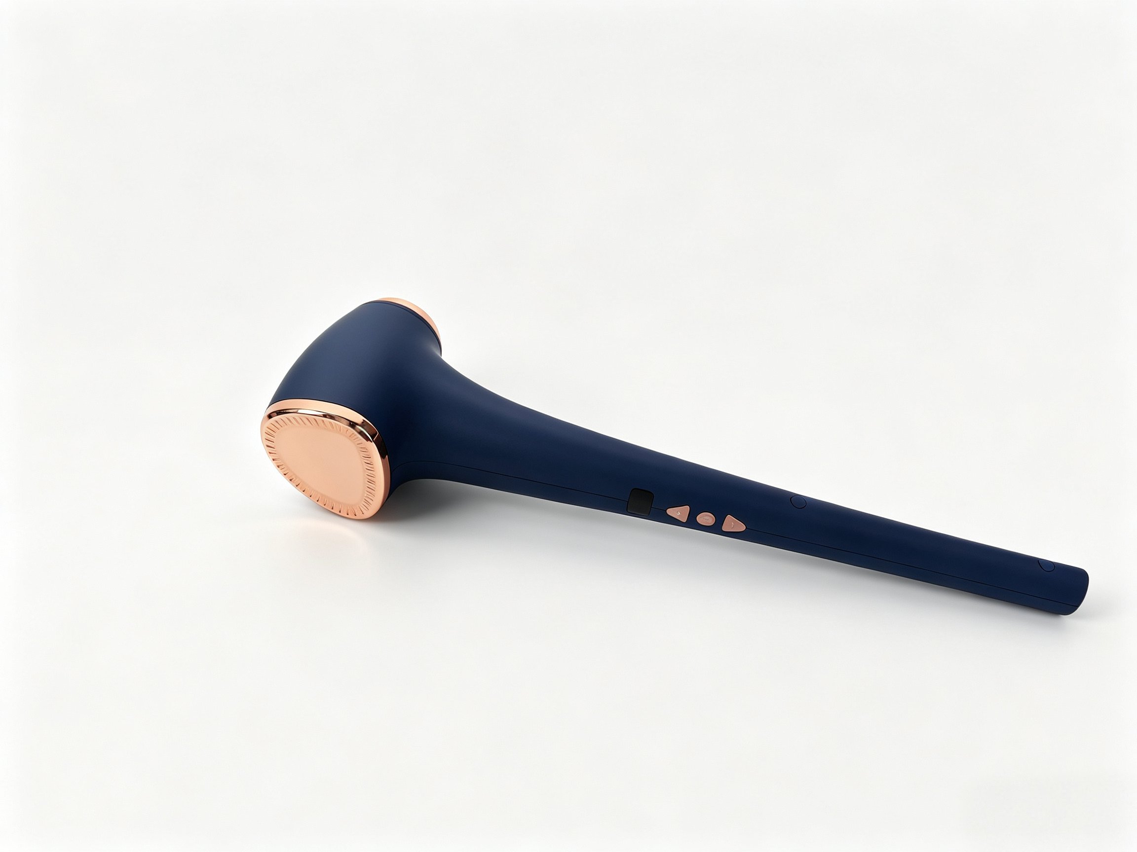 ALURA Pure Comfort Handheld Massager in navy and copper